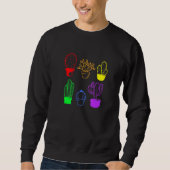 Sweatshirt Cactus Succulent Pride Rainbow Plante Subtle Lgbt (Devant)