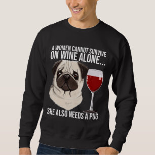 Sweatshirt Cadeau Amateur De Vin carlin Pour Son T-Shirt Clas