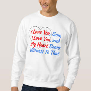 Sweatshirt Cadeau avec une pensée sympa venant du cœur - Je t