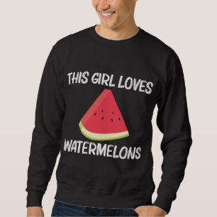 Sweatshirt Cadeau cool Watermelon Pour Filles Enfants Red Mel