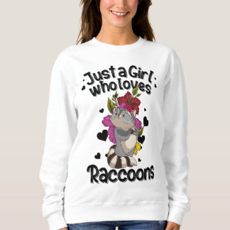 Sweatshirt Cadeau Cute Raccoon Pour Filles Femmes Trash Panda