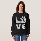 SWEATSHIRT CADEAU D'ANIMAL DE COMPAGNIE PATTE D'AMOUR (Devant entier)