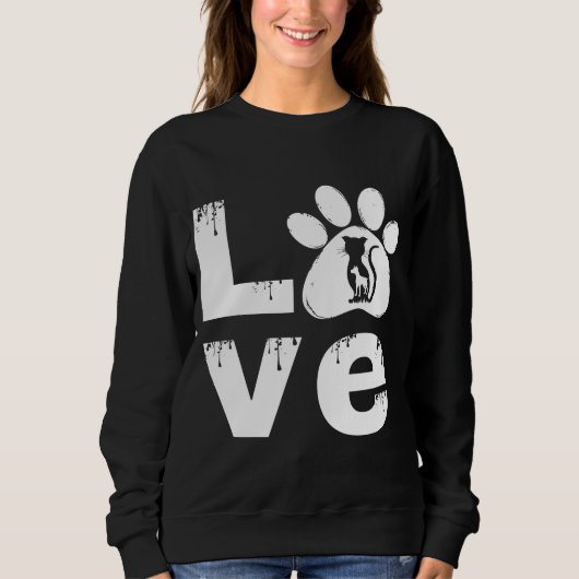 SWEATSHIRT CADEAU D'ANIMAL DE COMPAGNIE PATTE D'AMOUR (Devant)