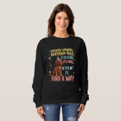 Sweatshirt Cadeau d'anniversaire drôle Chien Cocker Spaniel (Devant entier)