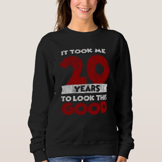 Sweatshirt Cadeau d'anniversaire drôle de 20 ans (Devant)