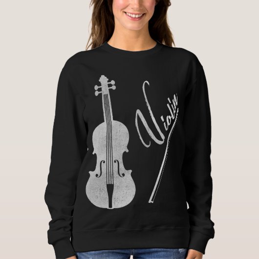Sweatshirt Cadeau d'anniversaire vintage de musicien (Devant)