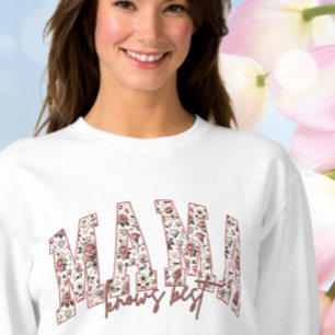 Sweatshirt Cadeau de fête des mères Varsity Style « Mama Know