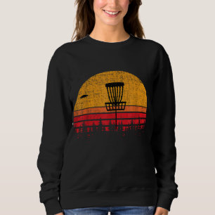 Sweatshirt Cadeau de golf vintage Retro Frolf Frisbee Disk