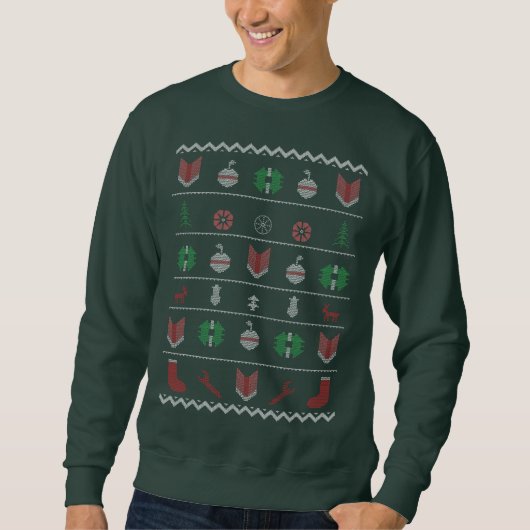 Sweatshirt Cadeau de Noël Classique Sweater Drôle (Devant)