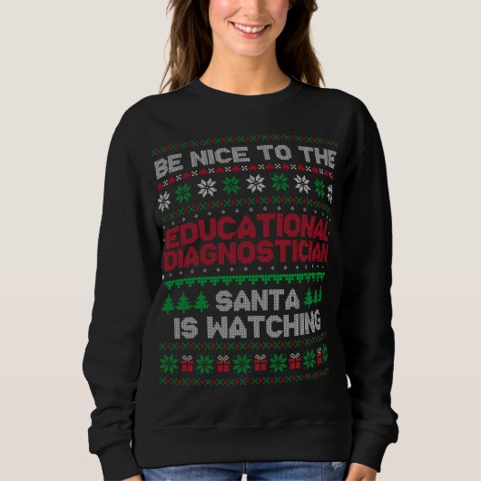 Sweatshirt Cadeau de Noël Enseignant d'éducation physique Dou (Devant)