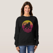 Sweatshirt Cadeau de singe classique (Devant entier)