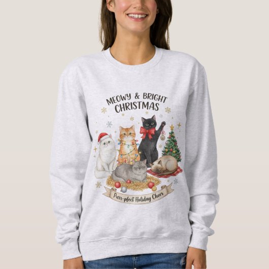 Sweatshirt Cadeau de sweat-shirt de Noël festif pour les amat (Devant)