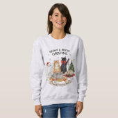 Sweatshirt Cadeau de sweat-shirt de Noël festif pour les amat (Devant entier)