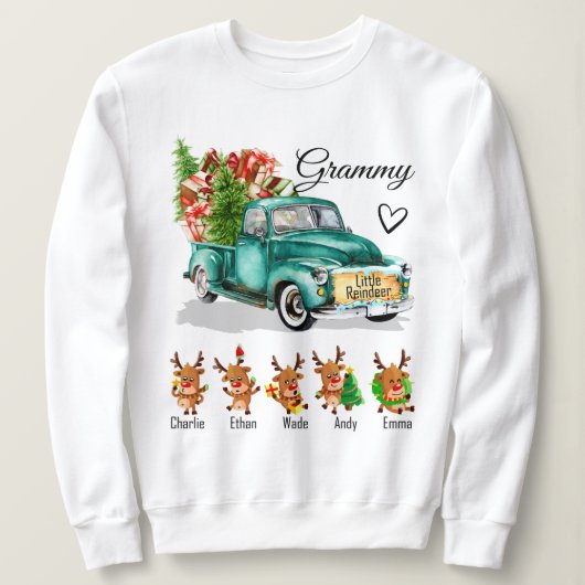 Sweatshirt Cadeau Grammy pour Noël (Design devant)
