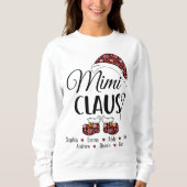 Sweatshirt Cadeau Mimi Claus Pour Noël (Devant)