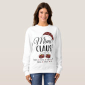 Sweatshirt Cadeau Mimi Claus Pour Noël (Devant entier)