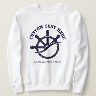 Sweatshirt Cadeau nautique de bateau de capitaine personnalis