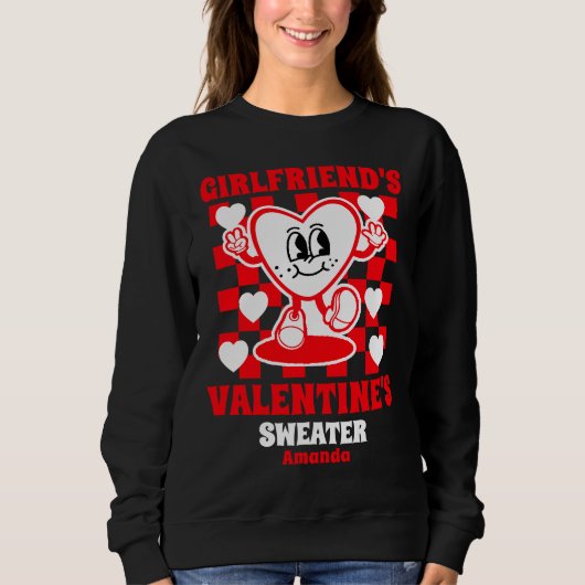 Sweatshirt Cadeau personnalisé de la Saint-Valentin de la pet (Devant)