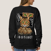 Sweatshirt Cadeau pour amateur de chat Bengal Instinct câblé (Dos)