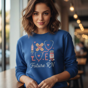 Sweatshirt Cadeau pour future infirmière diplômée, jolie étud
