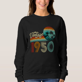 Sweatshirt Cadeaux de 75 ans nés en 1950 75e anniversaire de 