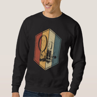Sweatshirt Cadeaux de chanteurs Studio Vintage Microphone Mus