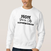 Sweatshirt Cadeaux de maman Superwoman (Devant)