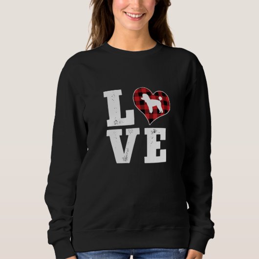 Sweatshirt Cadeaux de vale de plaid de buffle d'amant de chie (Devant)