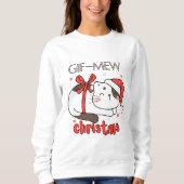 Sweatshirt cadeaux mew noël (Devant)