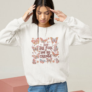 Sweatshirt Cadeaux Mystiques Boho Avec Papillons Vintages