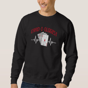Sweatshirt Cadiologue Joueur Carte de jeu Poker