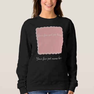 Sweatshirt Cadre photo de compagnie personnalisé rose