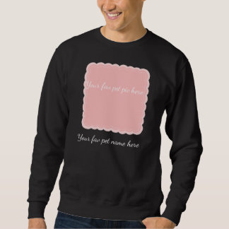 Sweatshirt Cadre photo de compagnie personnalisé rose