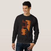 Sweatshirt Café Abstrait Cymbols Design (Devant entier)