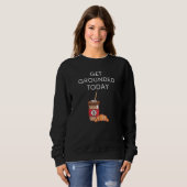 Sweatshirt Café amusant (Devant entier)