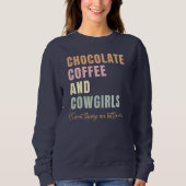 Sweatshirt Café au chocolat et poules (Devant)
