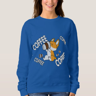 Sweatshirt Café café Corgi Premium