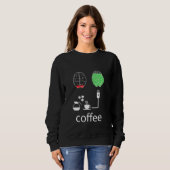 Sweatshirt Café Charge Mon Humeur (Devant entier)