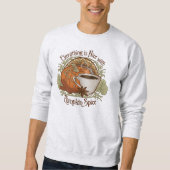 Sweatshirt Café épice citrouille Style Vintage Art (Devant)