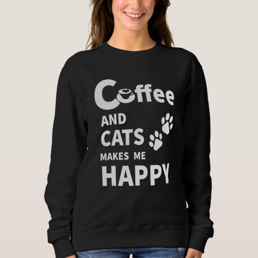 Sweatshirt Café Et Chats (Devant)