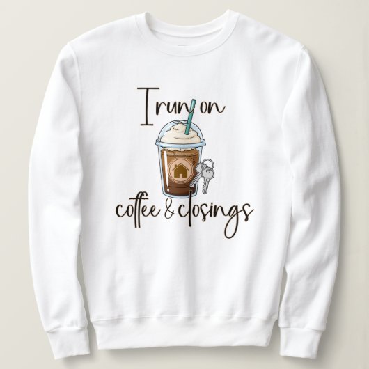 Sweatshirt Café et fermetures de transactions, Cadeau pour ag (Design devant)