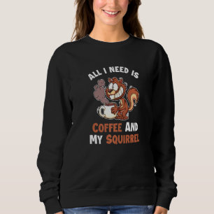 Sweatshirt Café Et Mon Écureuil Est Gris Japonais Renard S