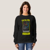 Sweatshirt Café Et Vie Modulaire Wellenform Synth Nerd Synt (Devant entier)