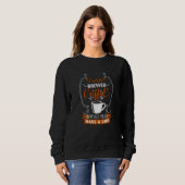Sweatshirt Café fraîchement infusé (Devant entier)