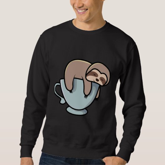 Sweatshirt Café Lazy Sloth (Devant)