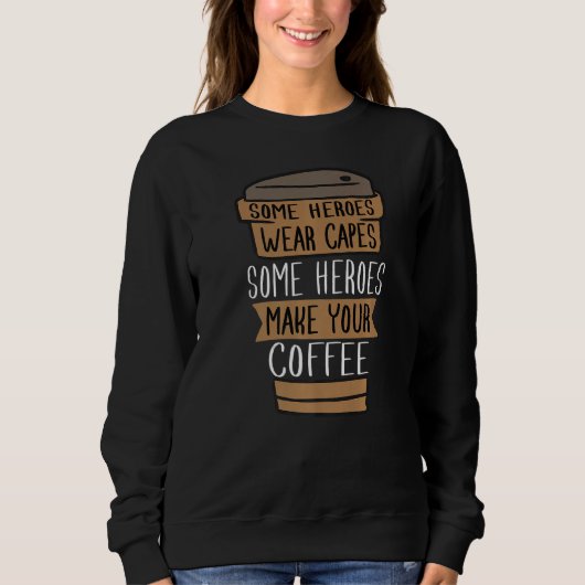Sweatshirt Café Lover Barista Premium (Devant)