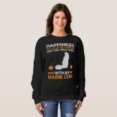 Sweatshirt Café Maine Coon (Devant entier)