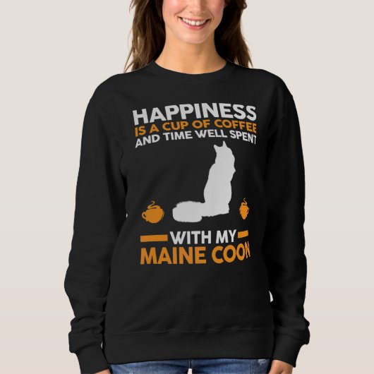 Sweatshirt Café Maine Coon (Devant)