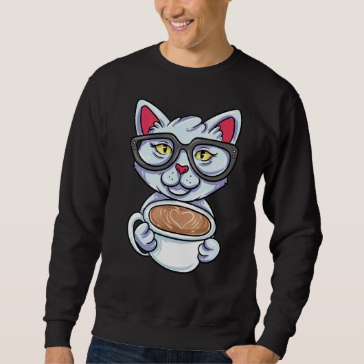 Sweatshirt Café nerd à boire (Devant)
