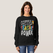 Sweatshirt Café Pour Les Enseignants En Maths Café Pour Ensei (Devant entier)